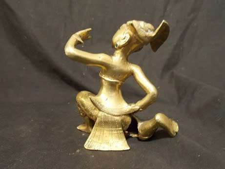 Antique Brass Thai Figurine