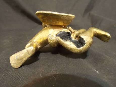 Antique Brass Thai Figurine