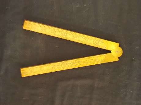 Vintage Folding Ruler