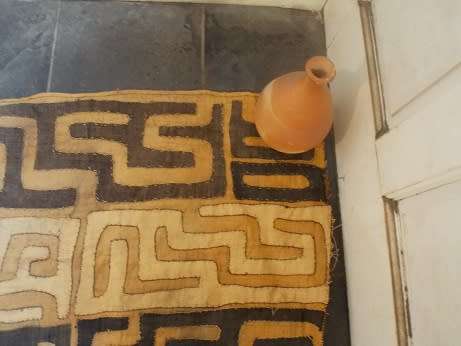 Beautiful African Ethnic Rafia Rug