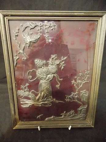 Antique Brass and Pewter Wall Art