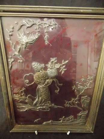Antique Brass and Pewter Wall Art