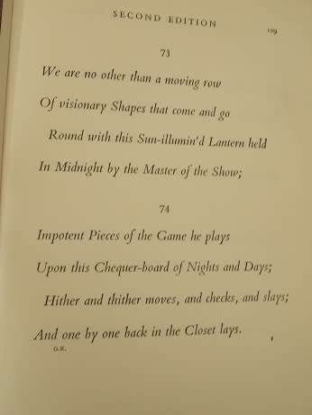 Rubaiyat of Omar Khayyam Poetry