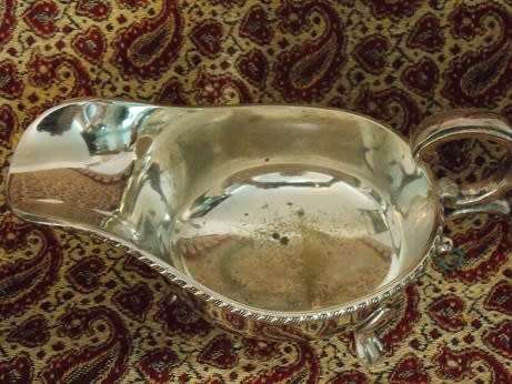 Beautiful Silver-Plated Gravy Boat