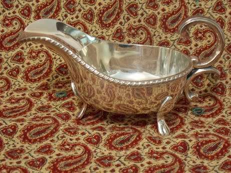 Beautiful Silver-Plated Gravy Boat
