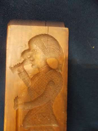 Antique Double-Sided Wood Carving