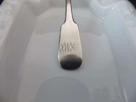 Set of Four Silver Fiddler Pattern Teaspoons
