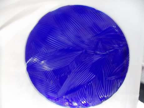 Beautiful Dark Blue Glass Snack Plate