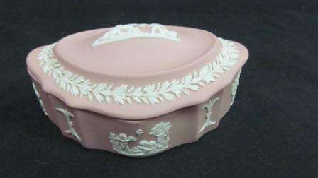 Pink Jasper Wedgwood Trinket Box