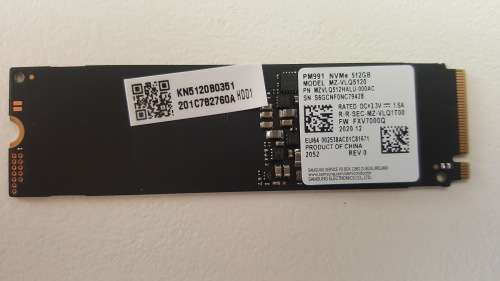 Samsung 512GB NVMe SSD Model MZ-VLQ5120