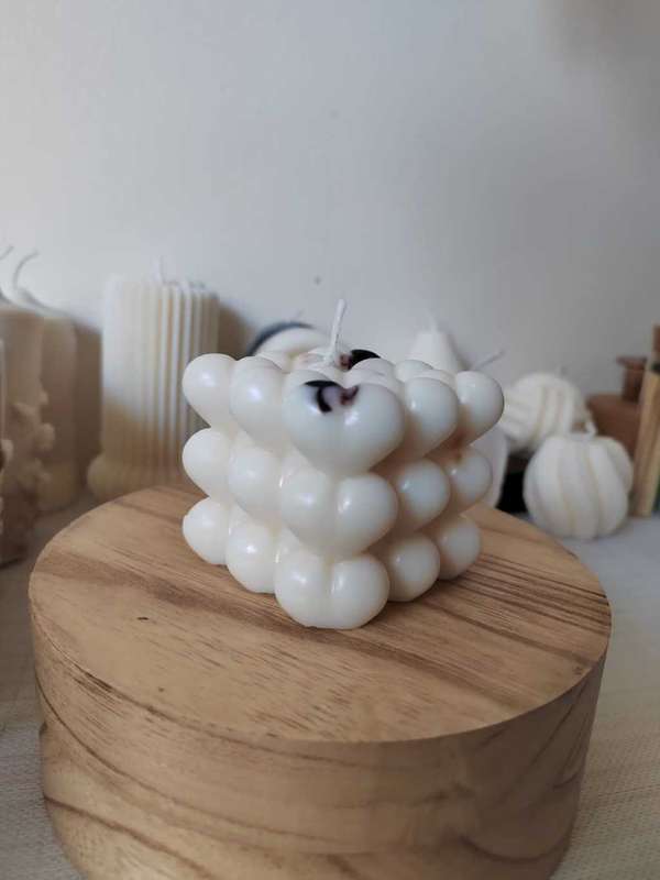 Block of Hearts - Bubble Scented Candle