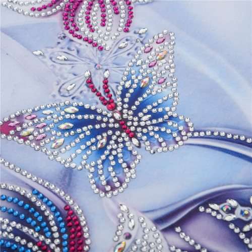 5D Diamond paint by numbers - DZ126 Flowers & Butterflies
