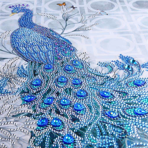 5D Diamond paint by numbers - Peacock