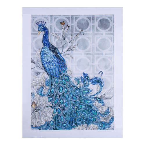 5D Diamond paint by numbers - Peacock