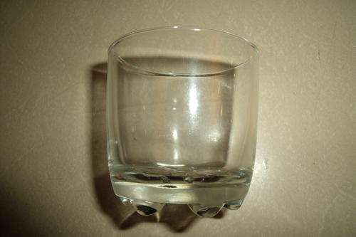 Hobnail glass votive