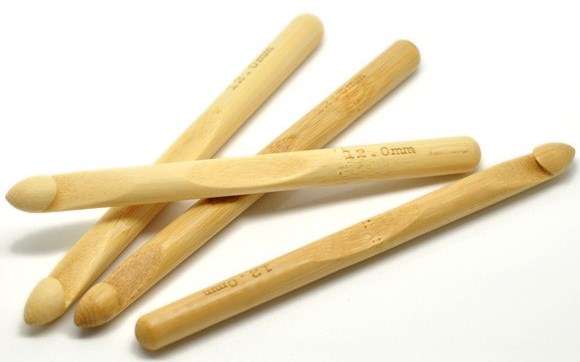 12mm Bamboo crochet hook