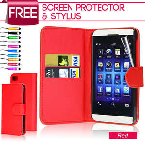 Wallet Leather Case Cover For BlackBerry Z10 BB 10