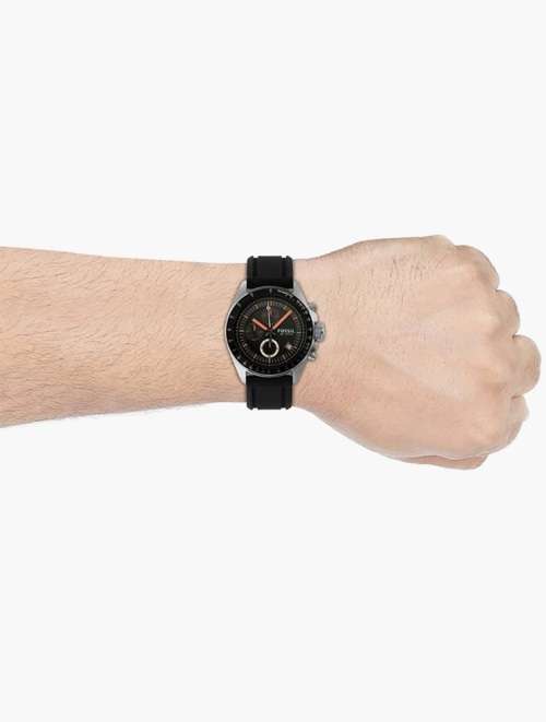 Fossil Black & Silver Sport Decker Analog Watch