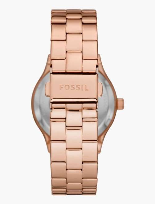 Fossil Rose Gold Modern Sophisticated Stainless Steel Automatic