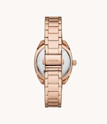 Fossil Rose Gold Vale Stainless Steel Automatic Watch