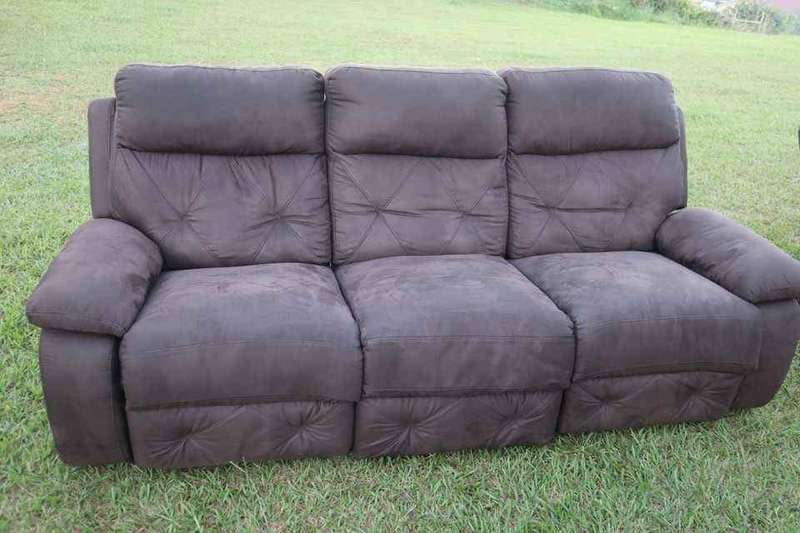 Comfort: 3-Piece Fabric Recliner Sofa Set