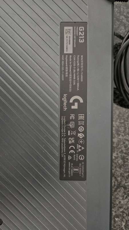Logitech G213 Prodigy Gaming Keyboard