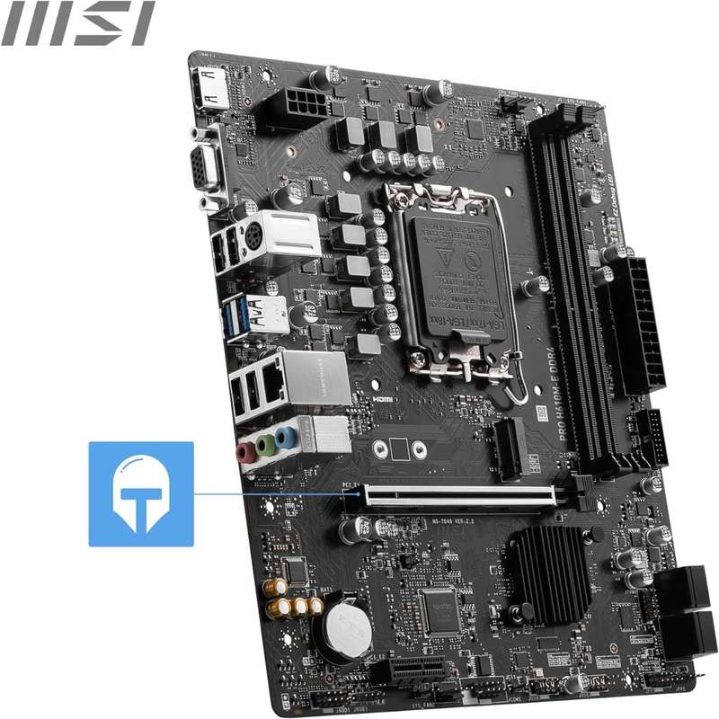 MSI PRO H610M E DDR4 Intel 1700 mATX Motherboard MSI LGA1700 H610M E PRO DDR4 Motherboard