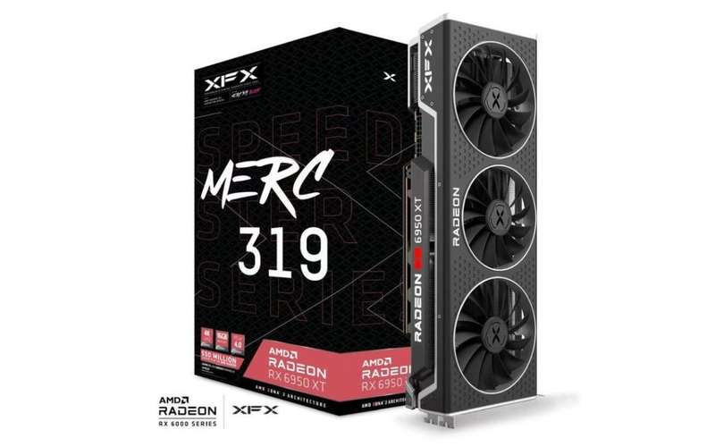 XFX Speedster MERC 319 AMD Radeon RX 6950 XT BLACK Gaming 16GB GDDR6 Graphics Card