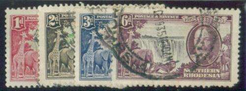 Southern Rhodesia - SACC 32-35 - 1935 KGV Silver Jubilee set of 4 - Used
