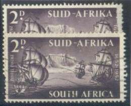 SACC 137v - 1952 Tercentenary 2d White Spot under A of "Afrika"  Variety - Very Fine Used