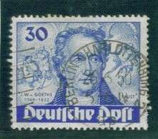 West Berlin Michel Michel 63 - 30pf Goethe Commemorative 1949