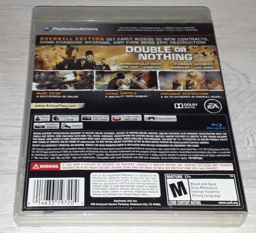 Army Of TWO: Devil Cartel Overkill Edition - PS3