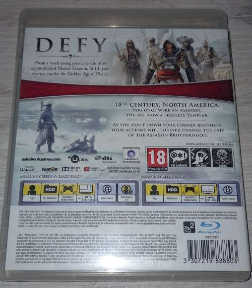 Assassins Creed IV Black Flag + Rogue Double Pack  - PS3