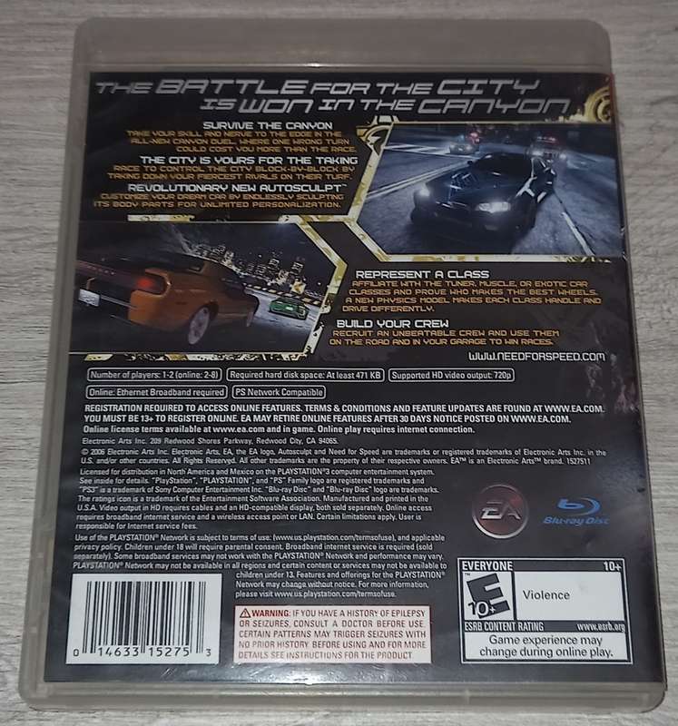 Need For Speed Carbon - PS3
