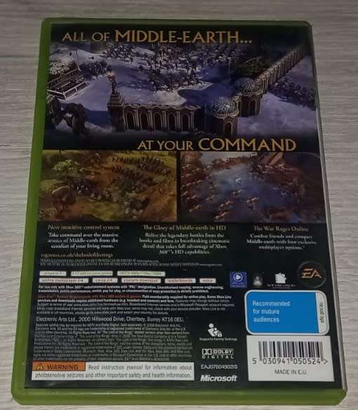 Lord Of The Rings The Battle For Middle Earth - XBOX 360