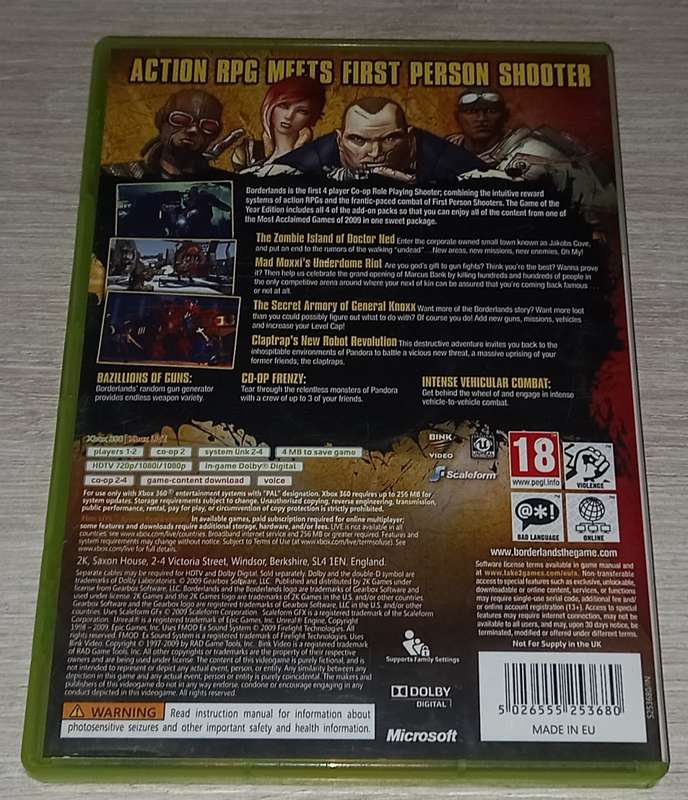 Borderlands GOTY Edition - XBOX 360