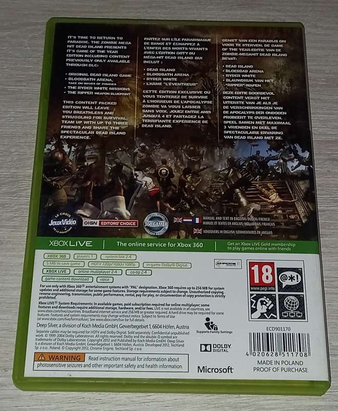 Dead Island GOTY Edition - XBOX 360