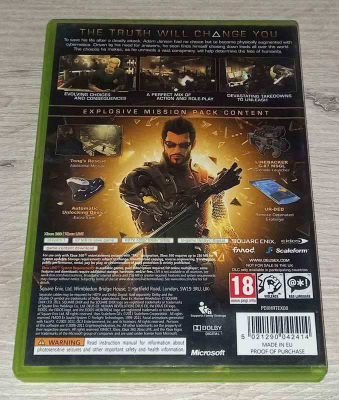 Deus Ex Human Revolution Limited Edition - XBOX 360