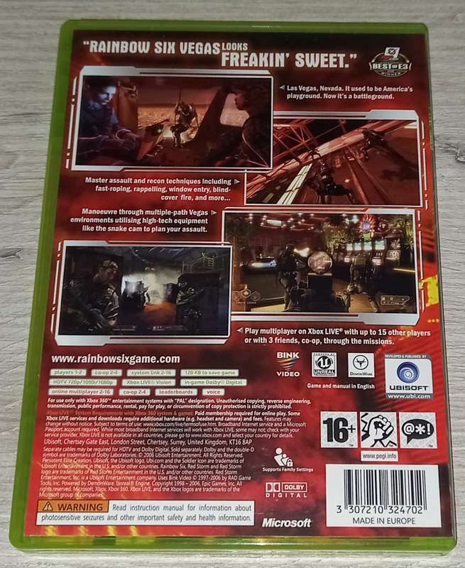 Tom Clancy Rainbow Six Vegas - XBOX 360