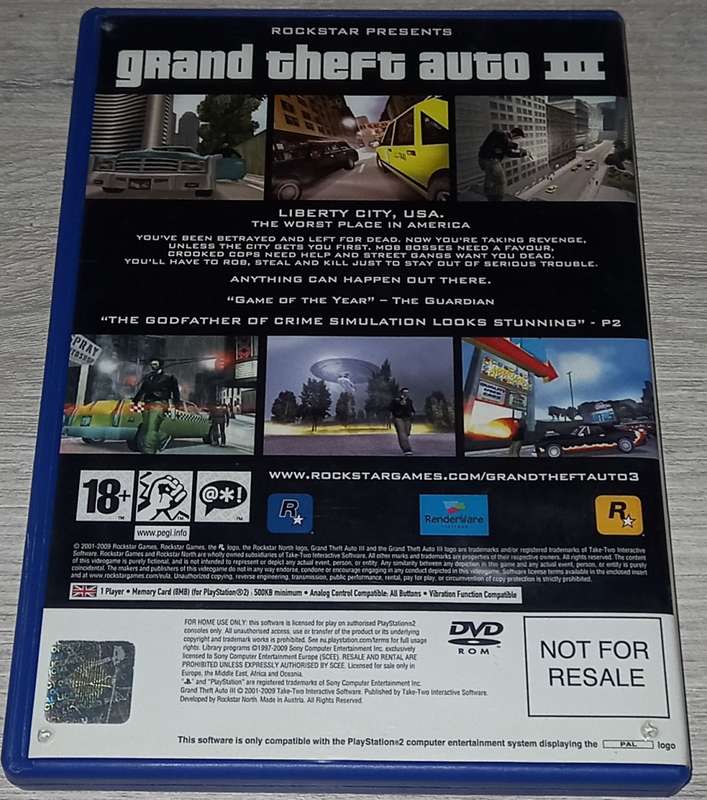 Grand Theft Auto III 3 - PS2