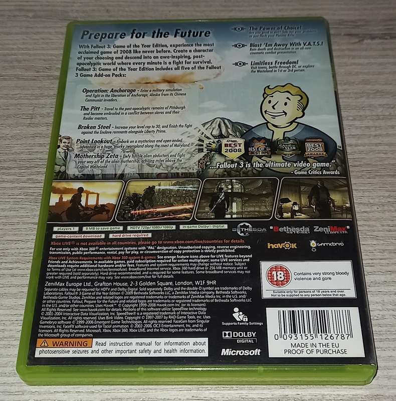 Fallout 3 Game Of The Year Edition - XBOX 360