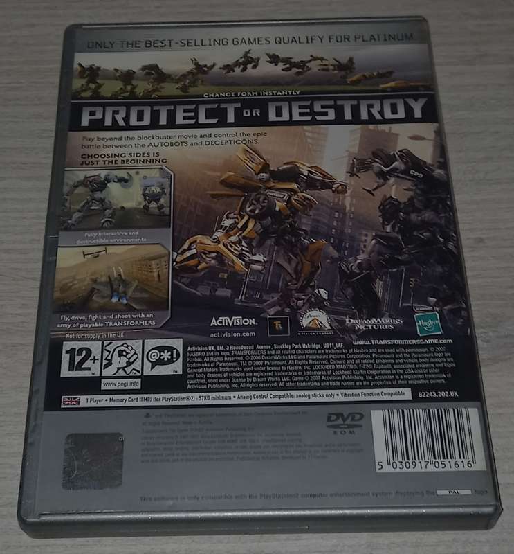 Transformers The Game - PS2