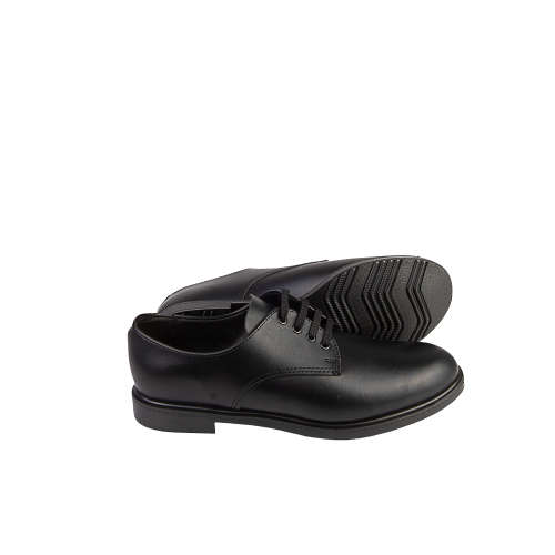 Genius Black Laces School Shoes
