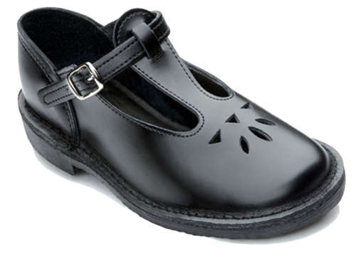 Buccaneer Original Baby Doll Black School Shoe - (sizes jnr 9-1)