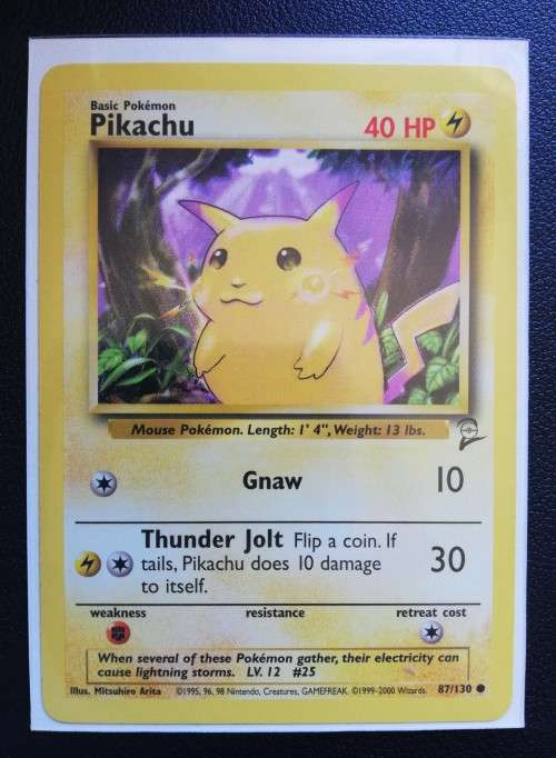 Pokemon Pikachu Bundle - Base, Base2, Jungle, Gym Heroes, Neo Genesis (NearMint)