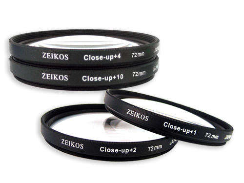 Zeikos ZE-CU472 Closeup Filter Set 72MM (4-Piece)