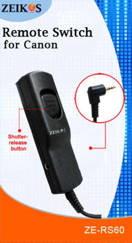 Zeikos ZE-RS60 Remote Switch for Canon
