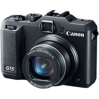 Canon PowerShot G15 12.1 MP Digital Camera with 5x Wide-Angle Optical Image Stabilized Zoom