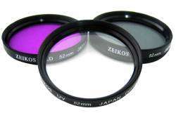 Zeikos ZE-FLK52 52mm Multi-Coated 3 Piece Filter Kit (UV-CPL-FLD)