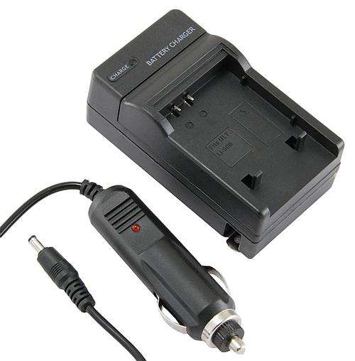 Battery Charger with Car Charger Adapter for Olympus LI-50B Digital Camera and Camcorder